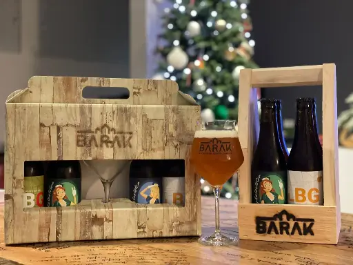 Cadeaupakket karton mét glas